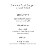 Load image into Gallery viewer, 6/29 Summer Picnic Supper at Manoff Market
